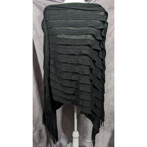 Gena Accessories Gothic Layered Knit Poncho
